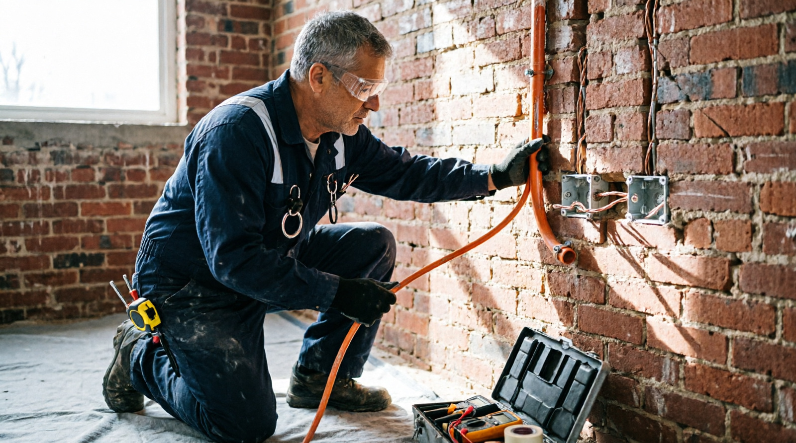 Reprise du câblage et des conduits sur un chantier de rénovation